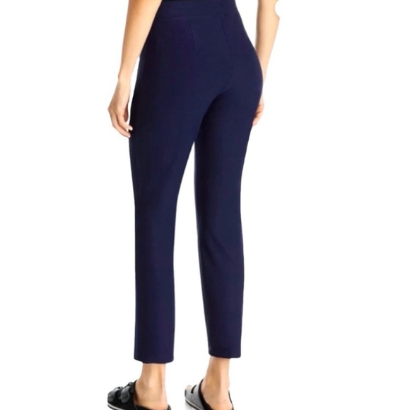 NEW EILEEN FISHER SYSTEM MIDNIGHT BLUE STRETCH CREPE SLIM ANKLE PANTS XL - Picture 2 of 5